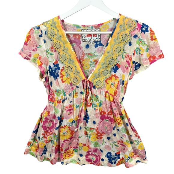 Johnny Was Dresses & Skirts - Johnny Was‎ Flower Pattern Dress Beams Size SM